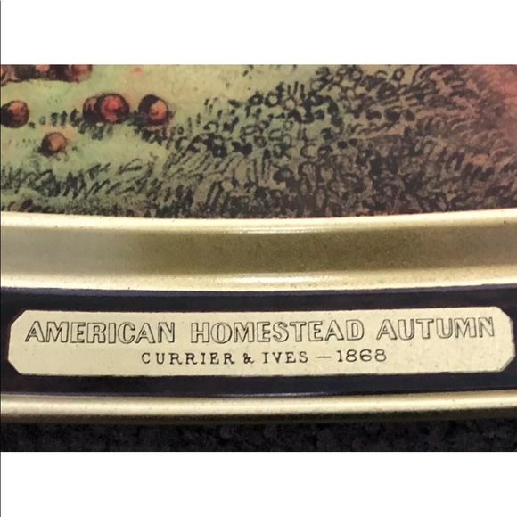 Vintage Currier and Ives Serving Tray 1868 - Picture 2 of 9